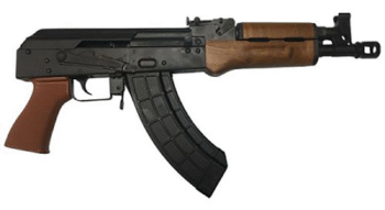 Century VSKA Draco Pistol 7.62x39, 12.25" Barrel, No Brace, Wood Furniture, Black, 30rd