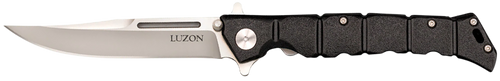 Cold Steel Luzon Medium 4" Folding Clip Point Plain 8Cr13MoV SS Blade/Black GFN Handle Features Safety Switch Includes Pocket Clip