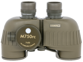 Steiner M750rc Binocular, 7x50mm, Olive Drab Green, Range Finding Reticle