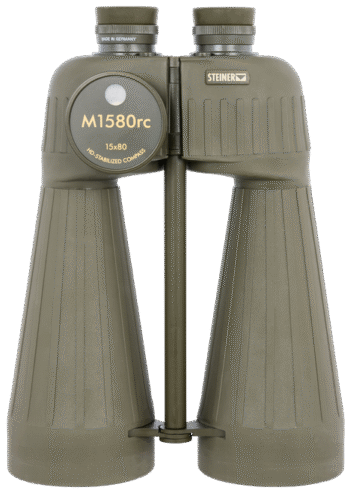 Steiner M1580 Binoculars, 15x80mm, Olive Drab Green, Rangefinder Reticle