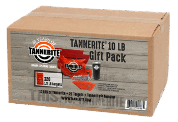 Tannerite Thermal Tumbler Gift Pack Impact Enhancement Explosion White Vapor Centerfire Rifle Firearm 10 lb Includes Tumbler 20 Targets