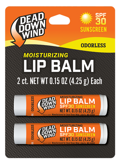 Dead Down Wind 1249BC Lip Balm 0.15 oz Unscented Broad Spectrum SPF 30 Sunscreen