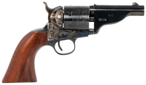 Taylors & Company The Hickok 45 Colt, 3.5" Barrel, Case Hardened Frame, Walnut Grip, 6rd