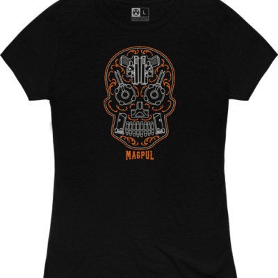 Magpul Sugar Skull, Womans T-Shirt, XLarge, Black