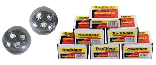 Traditions Black Powder Bullets .50 Cal, 177gr, Lead Ball, 20rd Per Box