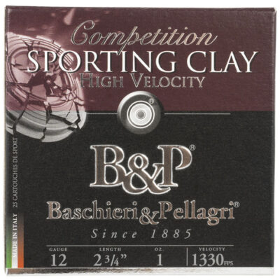 B&P Sporting Clays 12 Ga, 2.75", 1 oz, 8 Shot, 25rd Box