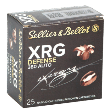 Sellier & Bellot XRG Defense 380 ACP, 77gr, Solid Copper Hollow Point, 25Bx/40Cs