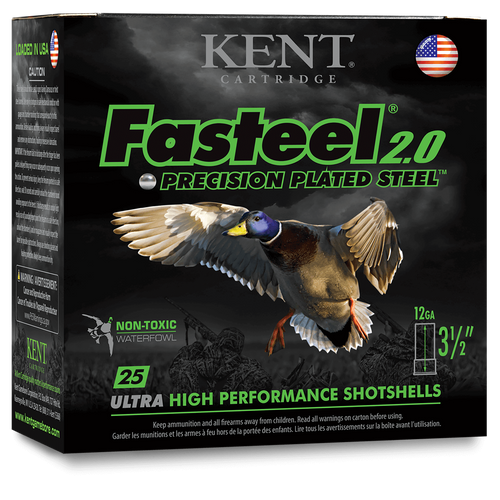 Kent Cartridge Fasteel Precision 12 Ga, 3", 1 1/4 oz, 4x6 Shot, 25rd Box