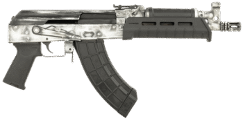 Century Draco VSKA 7.62x39mm 6.25" Barrel, Distressed White Stamped Rec, Magpul Furniture, 30 rd