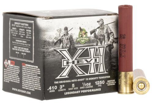 HEVI-Shot 410 Ga, 3", 1/2 oz, Hevi-XII, 5 Shot, 25rd Box