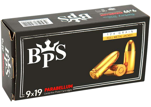 Hyperion Munitions PARABEELUM BPS 9mm 124gr, FMJ 50rd Box