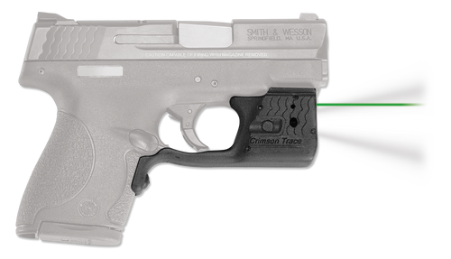 Crimson Trace Laserguard Pro, Green Laser, Black, For S&W M&P Shield/M2.0