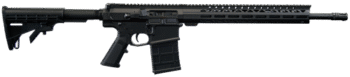 Live Free Battle Rifle Heavy 7.62x51mm, 18" Threaded Barrel, Black Cerakote, Rogers Super Stock, 10rd