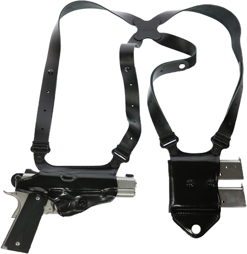 Galco Miami Classic II Shoulder System, Black Full Grain Leather