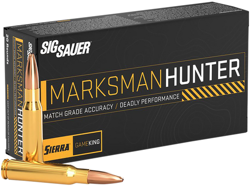 Sig Sauer Marksman Hunter 6.5 Creedmoor, 130gr, Gameking Boat Tail Hollow Point, 20rd Box