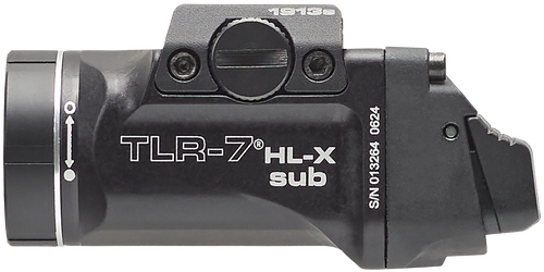 Streamlight TLR-7 HL-X Sub, Weaponlight, 1913, , 1,000 Lumens with SL-B9 Battery, 30 Minute Run Time, Matte Finish, Black with Sil