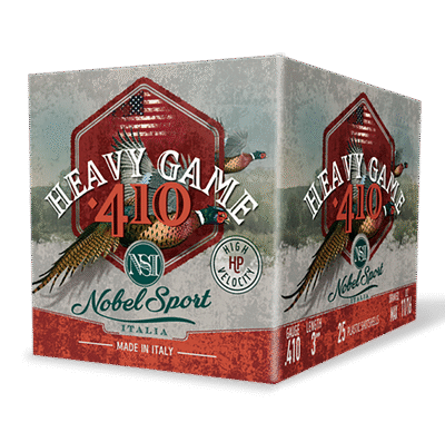 Nobel Heavy Game 410 Ga, 3", 11/16 oz, 4 Shot, 25rd Box