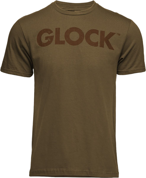 Glock Caliber Coyote Tan Ringspun Cotton Short Sleeve 3XL