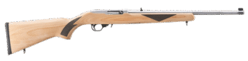 Ruger 10/22 Sporter 22 LR, 18.5" Barrel, Clear Satin, Natural Hardwood, Black Checkering, Adj Rear, Gold Bead Front, 10rd