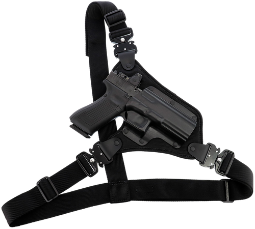 Galco High Ready Chest Holster Fits Chest Up To 58" Black Kydex/Nylon Fits Ruger .357 Blackhawk 5.50"