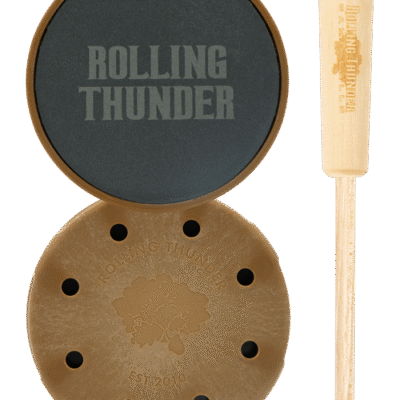 Rolling Thunder Game Call Thunderdome Pot Calls & Strikers Attracts Turkey Species Hickory/Slate
