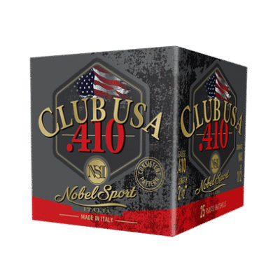 Nobel Club USA 410 Ga, 2.50" 1/2oz 9 Shot, 25rd Box