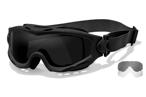 Wiley X Spear Goggles Smoke Gray Lens Matte Black Frame