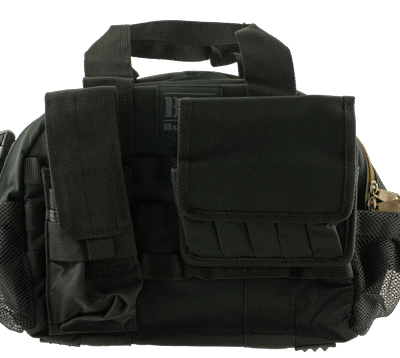 Bulldog Tactical Range Bag with MOLLE Mag Pouches 17" L x 12" H x 6" D Black