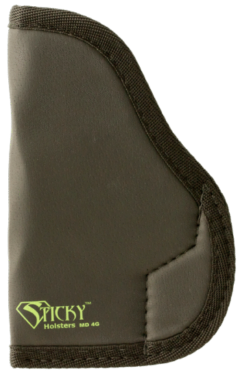 Sticky Holsters LG-3 Fits Glocks up to 4.75" CZ75/Glock 17 Latex Free Synthetic Rubber Black Green Logo