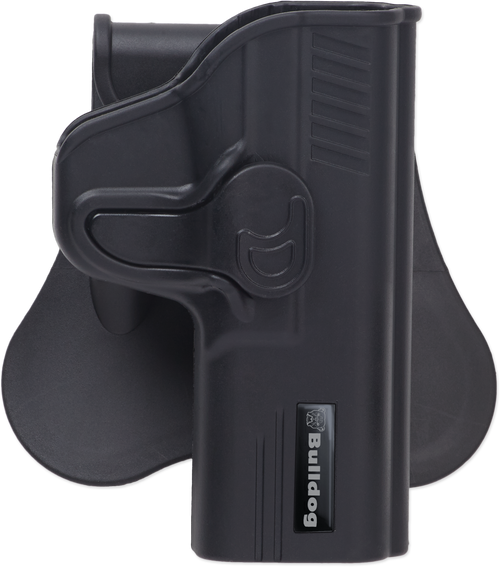 Bulldog Cases Rapid Release Polymer Holster, Fits Smith & Wesson M&P, Right Hand, Polymer, Black