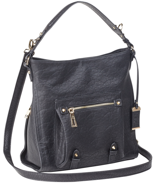 Bulldog Cases Hobo Anna Purse Holster, Fist Most Small Autos, Black Color, Leather