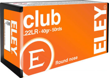 Eley Club 22LR, 40gr, Round Nose, 50rd Box
