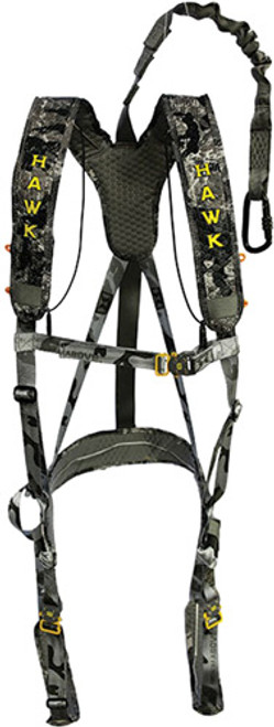Walkers Elevate Line Safety Harness Padded Nylon Chaos Black