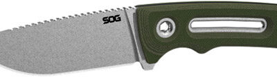 S.O.G Provider FX 3.75" Fixed Drop Point Plain Stonewashed Cryo CPM 154 SS Blade, Green Textured G10 Handle Presentation Box