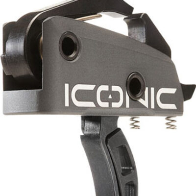 Rise Armament Iconic Two-Stage Curved Trigger, Gray, 2 lbs Draw Weight