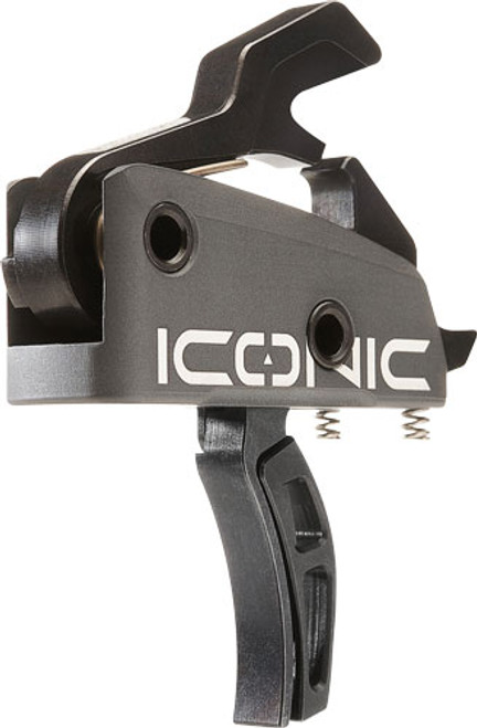 Rise Armament Iconic Two-Stage Curved Trigger, Gray, 2 lbs Draw Weight