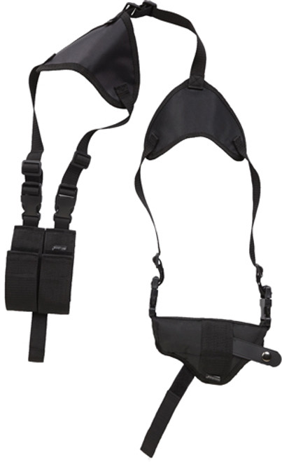 Bulldog Deluxe Shoulder Harness With Holster (Horizontal) And Ammo Pouch