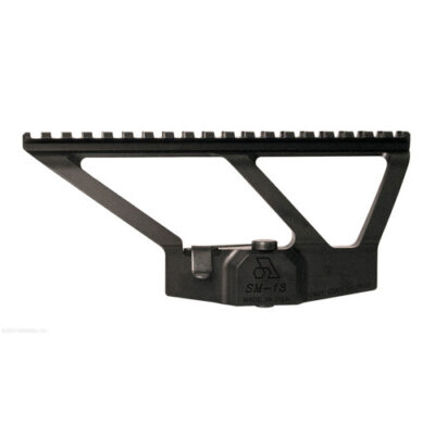 Arsenal, Inc. Scope Mount, Fits AK, 7.625 Picatinny Rail, Low Profile, One-piece, Quick Release, Black