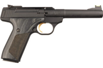 Browning Buck Mark Black Label Camper 22 LR, 5.5'' Barrel, Black, Lamninate Grip, 10rd