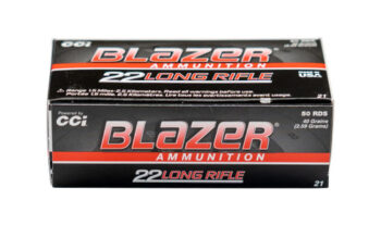 CCI Blazer High Velocity .22 LR, 40gr, Lead Round Nose, 50rd Box