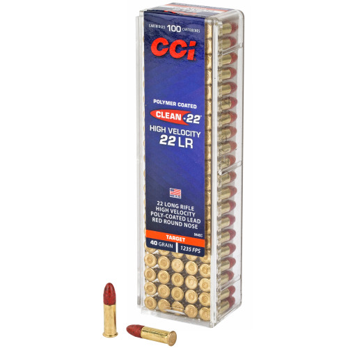 CCI Ammunition, Subsonic, 22 LR, 40 Grain, Lead Round Nose, 100 Round Box