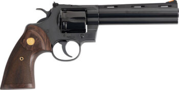 Colt Python 357 Magnum, 6" Barrel, Blued, Walnut Grips, 6rd