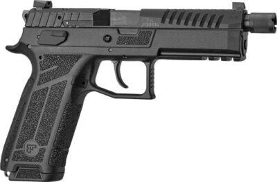 CZ P-09 F Nocturne 9mm, 5.3" Threaded Barrel, Black, Optic Ready, 21rd