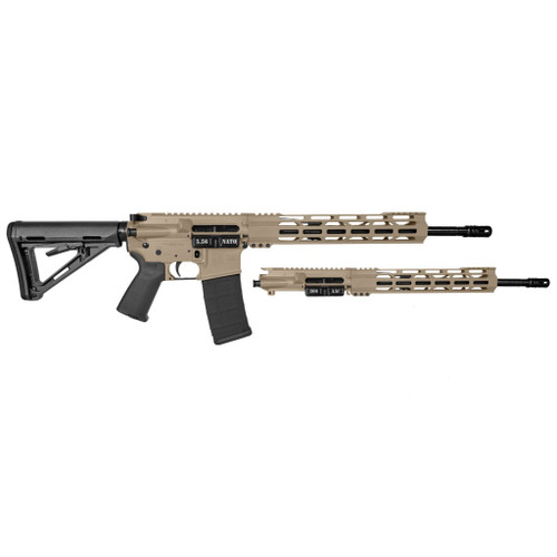 Diamondback DB15 Combo 5.56x45mm/300 Blackout 16" Barrel, Flat Dark Earth, Includes 2 Uppers, 30rd
