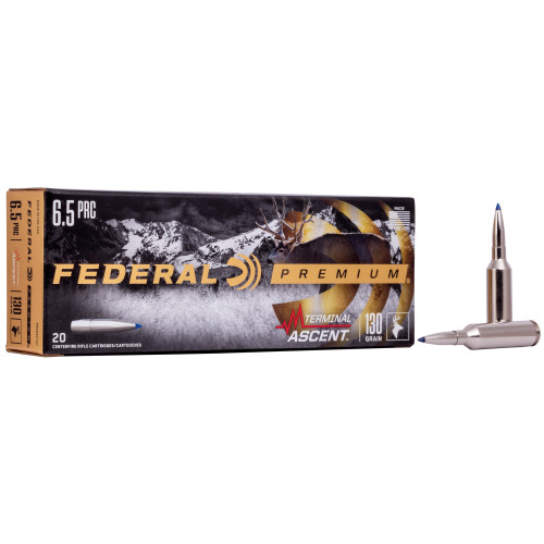 Federal Premium Hunting 6.5 PRC, 130gr, Terminal Ascent, 20rd Box