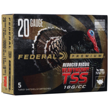 Federal Heavyweight TSS 20 Ga, 2.75", 1 1/2 oz, 9 Shot, Non-Lead, 5Bx/10Cs