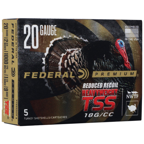 Federal Heavyweight TSS 20 Ga, 2.75", 1 1/2 oz, 9 Shot, Non-Lead, 5Bx/10Cs