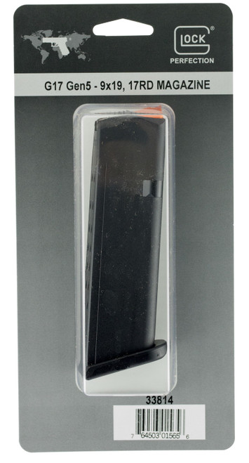 Glock G17/G34 Gen5 Magazine 9mm, Polymer, Black,17rd