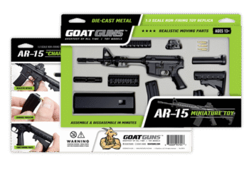 Goat Guns AR15, Black, 1:3 Scale Die Cast Metal