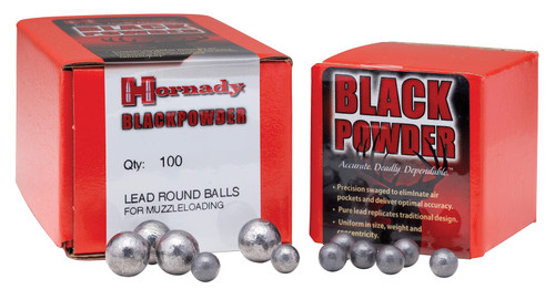 Hornady 44 Black Powder, .451 Diameterrd Ball, 100Pk